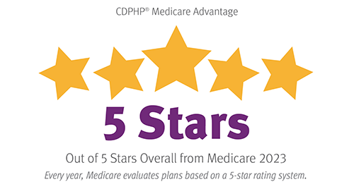 CDPHP Medicare Advantage. 5 stars out of 5 stars overall from Medicare 2023. Every year, Medicare evaluates plans based on a 5-star rating system.