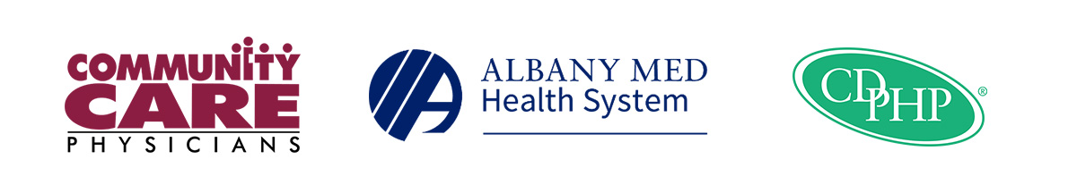 CCP, AMHS, and CDPHP logos