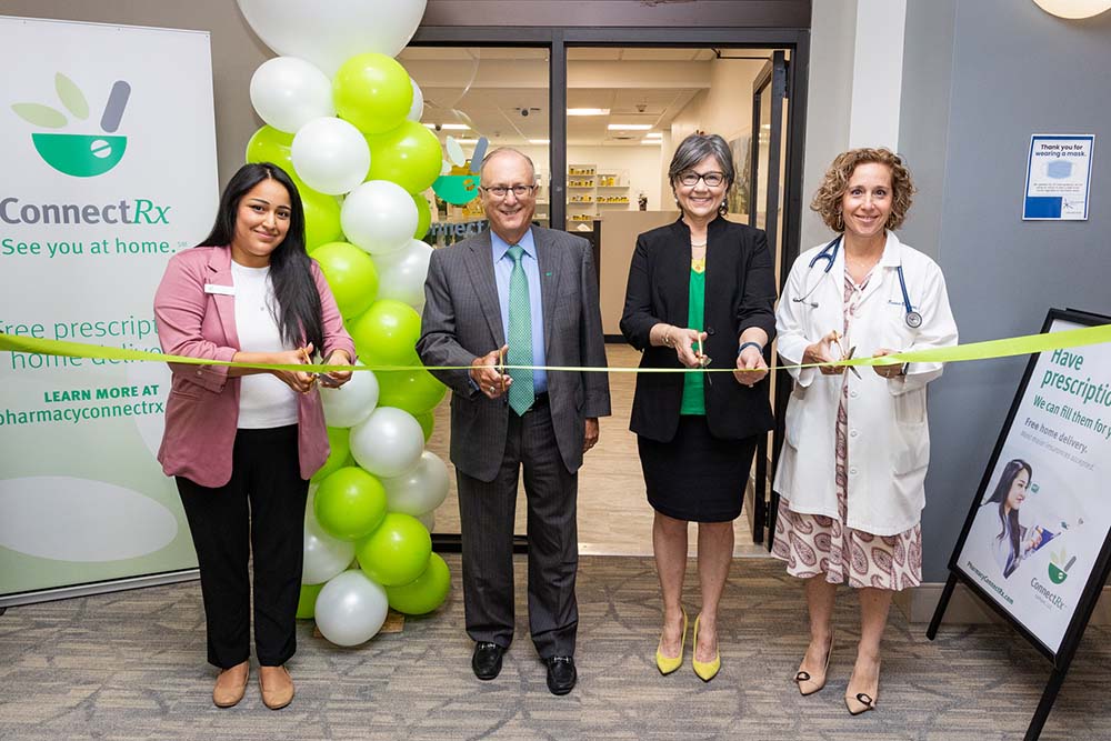 From left: Jessica Chiaramonte, ConnectRx Pharmacist; John D. Bennett, MD, President and CEO, CDPHP; Eileen Wood, Chief Pharmacy Officer, CDPHP; Dr. Kristine Campagna, Latham Medical Group, Community Care Physicians. 
