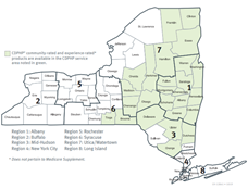NYS rating region map