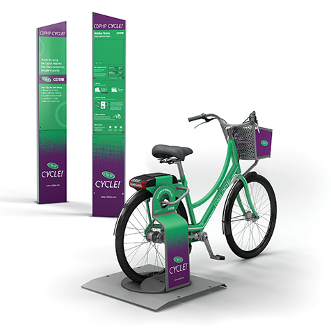 CDPHP Cycle signs and racks