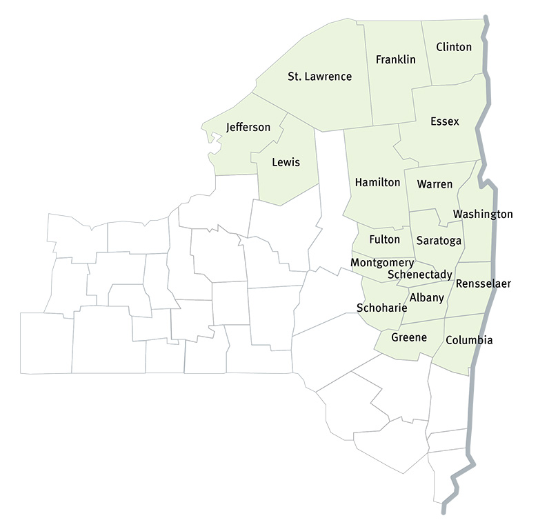 2026 CDPHP Medicare HMO New York Map
