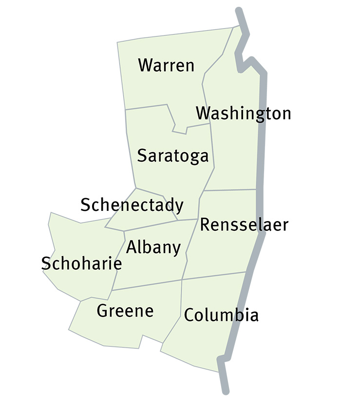 2027 CDPHP Medicare Advantage HMO New York county map