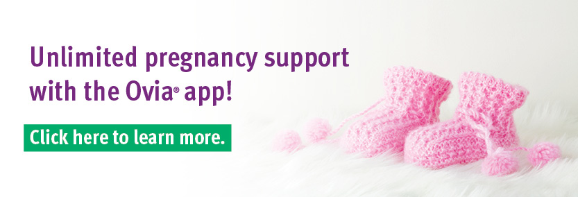 Ovia Pregnancy banner